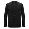 FiveFive Men's Fashion Cardigan Jacket Solid Color Button Casual Loose Knit Cardigan Solid Color Button Cardigan
