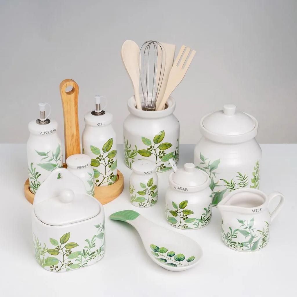 Ceramiczny Pojemnik Kuchenny Greens 1100 Ml