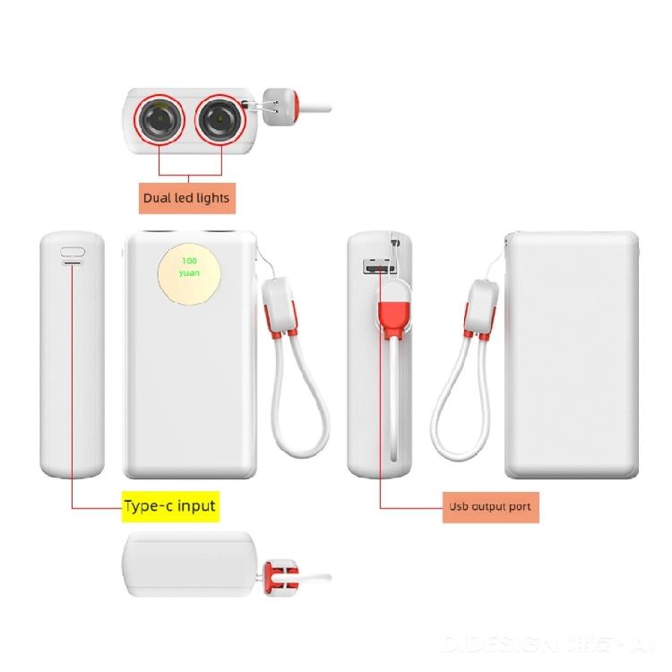 Fast Charge Power Banks DIY Kit 2x21700 Battery Case Shell Not Require Welding Double LED Digital Display Battery Case
