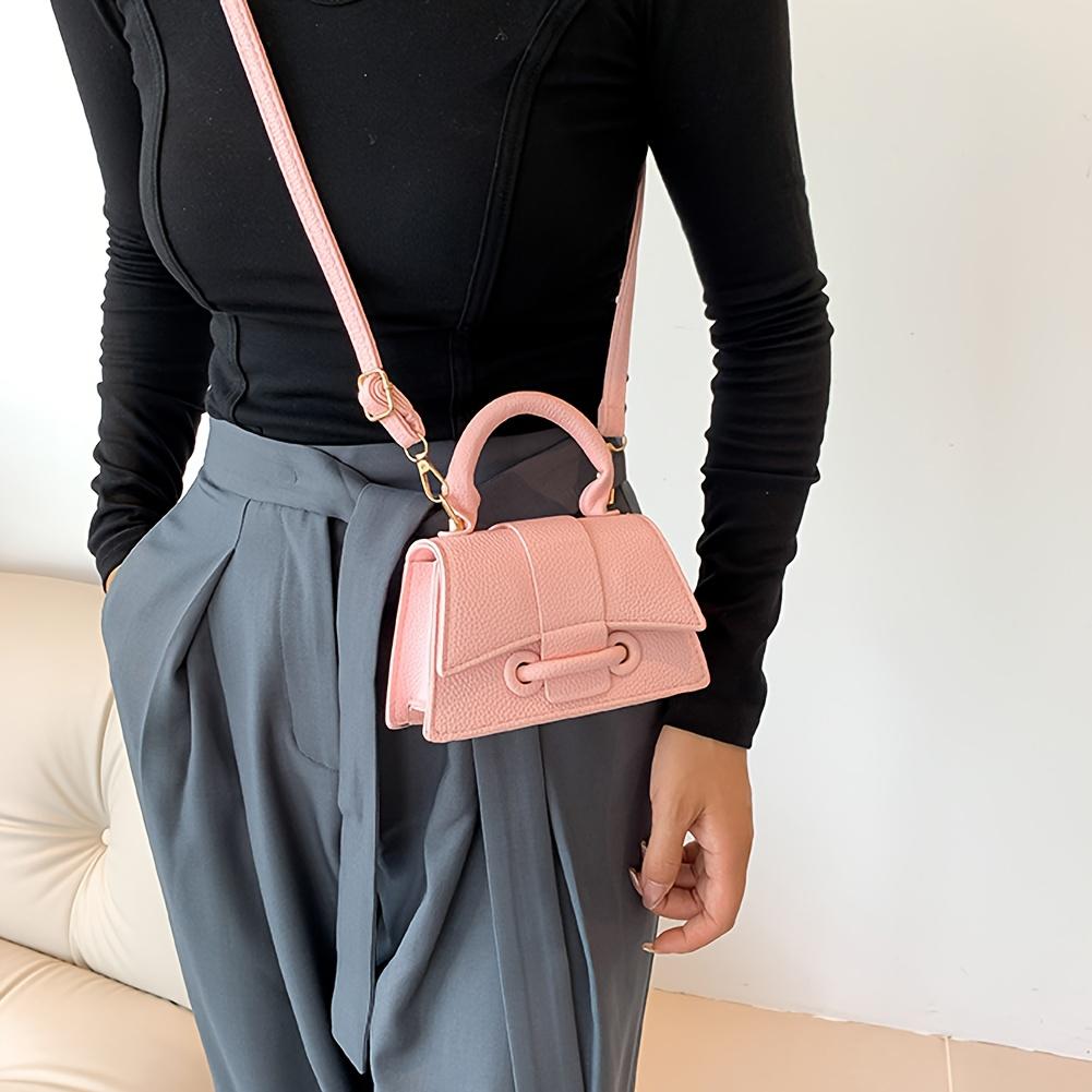 Chic Womens Square Handbag - Stylish Niche Design Mini Crossbody Purse - Versatile Top Handle Compact & Trendy - Ideal For Everyday Fashion