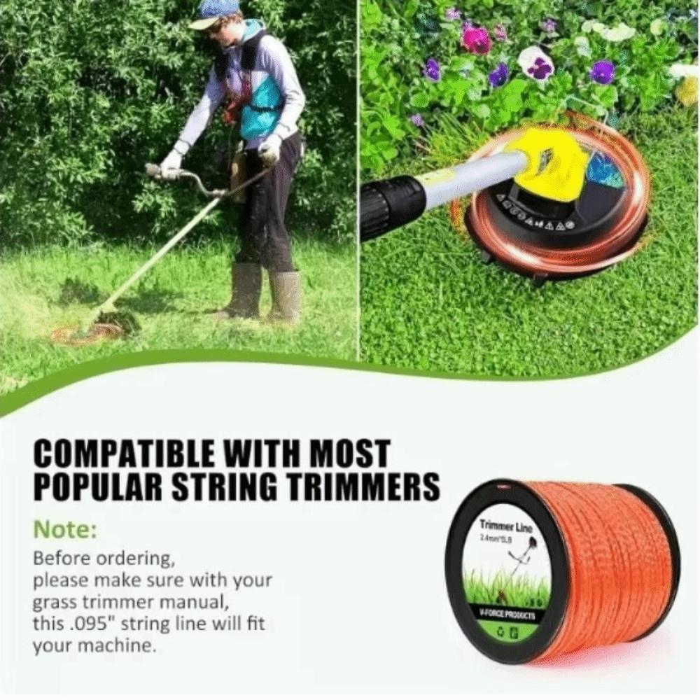 50M 2.7mm Brush Cutter Strimmer Line  Electric Lawn Mower Trimmer