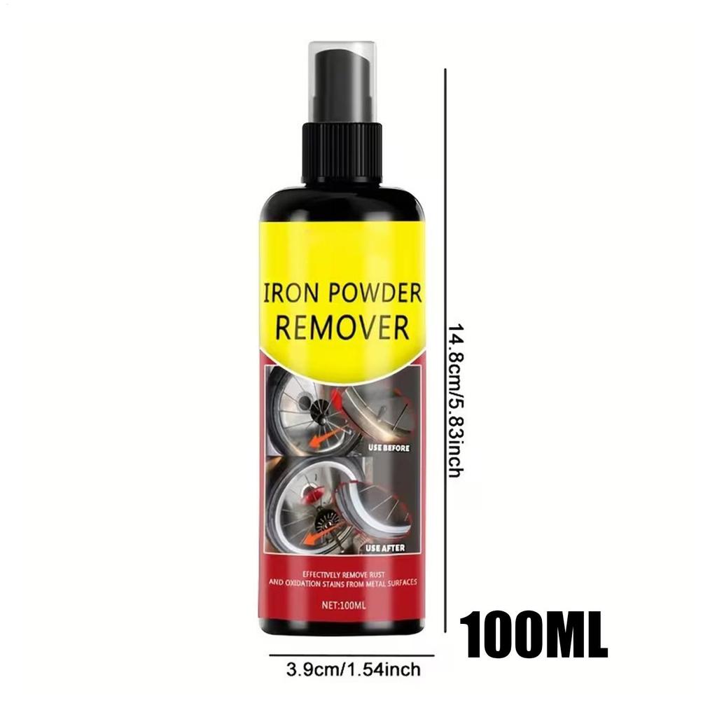 100ml Rust Remover Revitalizing Spray for Car Wheels  Metal Surfaces Strong Decontamination Rust Remover Spray  Stain Cleaner