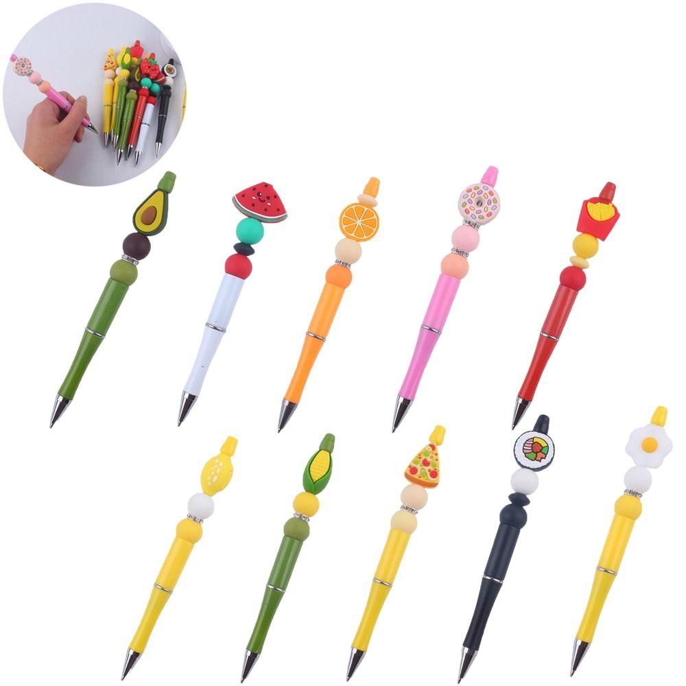 

Silicone Ball Pen DIY Bead Writing Supplies Fashion Stationery Supplies School Office