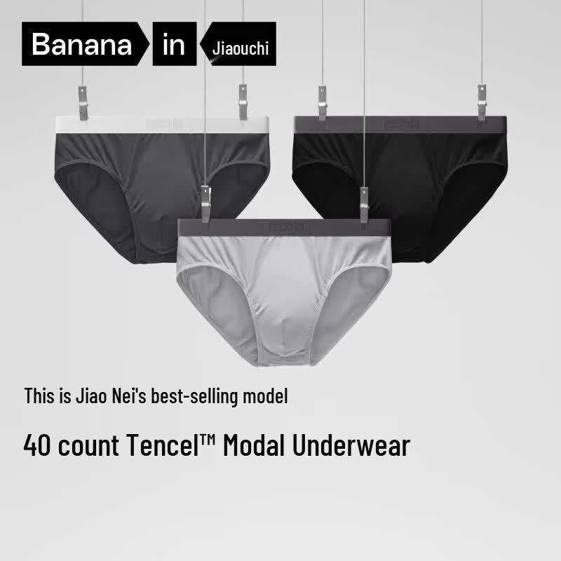 Bananain 301P Men's Modal Briefs 3-Pack