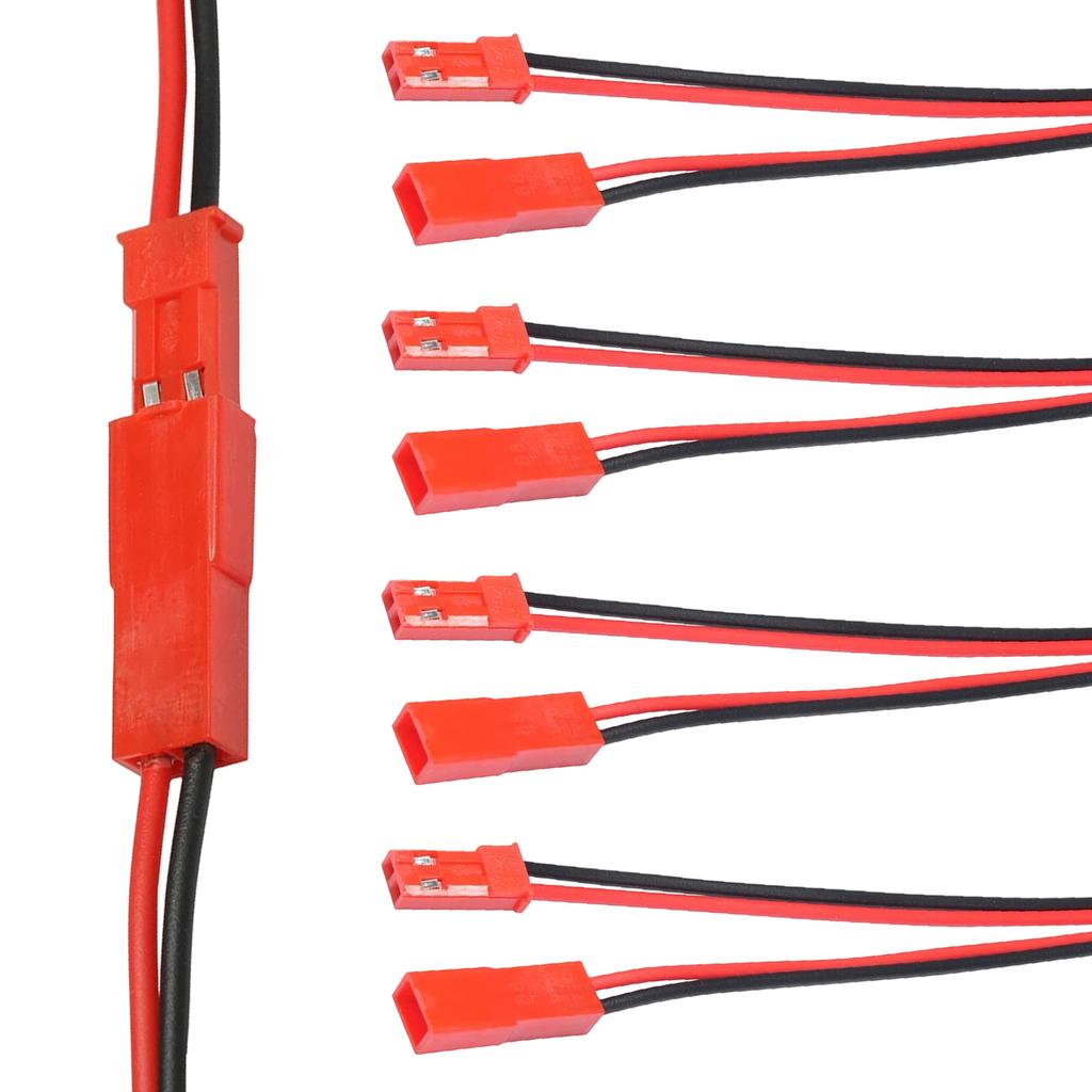 2 Pin JST Plug Connector Male Female Plug Connectors Terminals Electronic Cable Wire for LED Lamp Strip RC Toys Battery Adapter