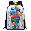 Printed Super Zings School Bag, Elementary School Cartoon Backpack 12th Grade
