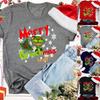 Women Christmas Grinch Short Sleeve T-shirt Tops With Trendy Crew Neck Design