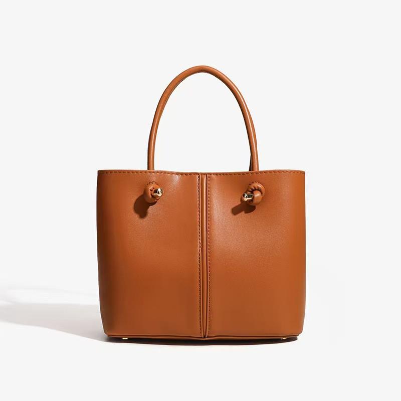 ZA Cross-border Women's Bag Fashion Bucket Retro Knotted Handle Large-capacity Single-shoulder Cross-body Handbag