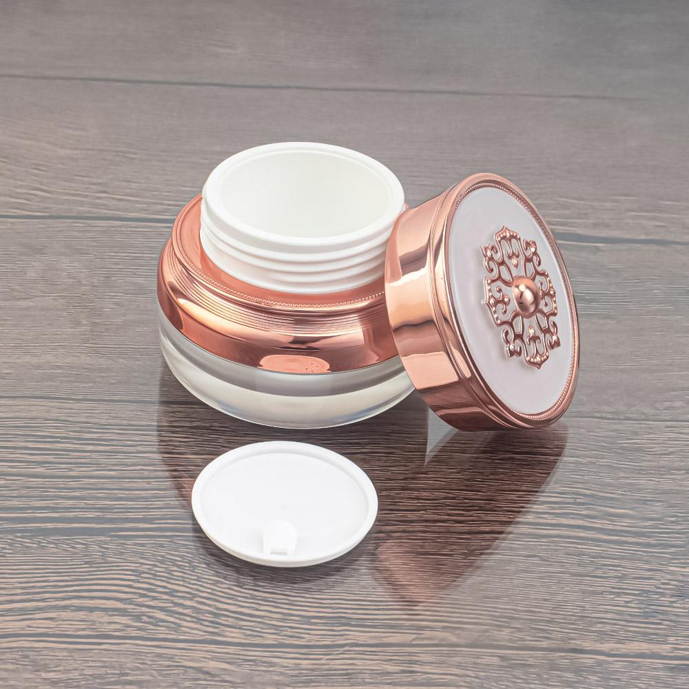 

Упаковочная бутылка с тиснением орхидеи 30 г/1,06 унции Бутылка-дозатор для крема для лица 50 г/1,76 унции Пустая бутылка Упаковочная бутылка для косметики Porta PMMA