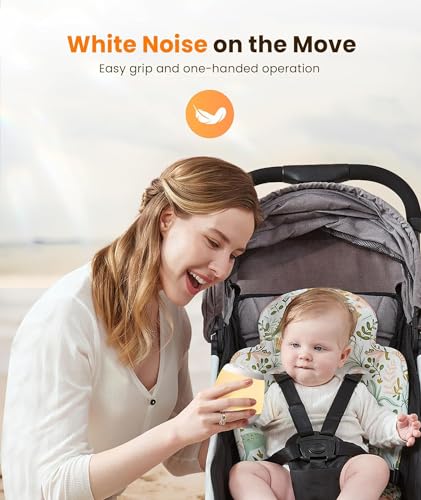 Dreamegg Nursing Light, White Noise Machine with 24 Soothing Sounds, Music Box, Built-in Battery, RGB Light, Dimmable and Color-Adjustable, Timer, USB