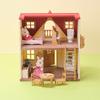 Sylvanian Families Chocolate Rabbit Family's Two-Story House with Mailbox - Complete Playset