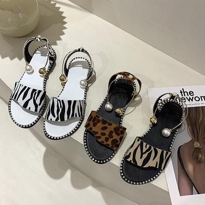 Neue Sommer frauen Perlen Perlen Sandalen Hausschuhe Schuhe Frauen Damen Wohnungen Sandalen Flip Flop Casual Flache Slingback Sandalen Schuhe
