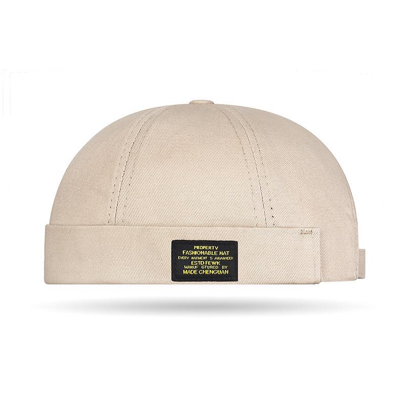 Frühlings-Hip-Hop-Kappe ohne Schirm: Yuppie Tang-Stil Hut für Männer & Frauen