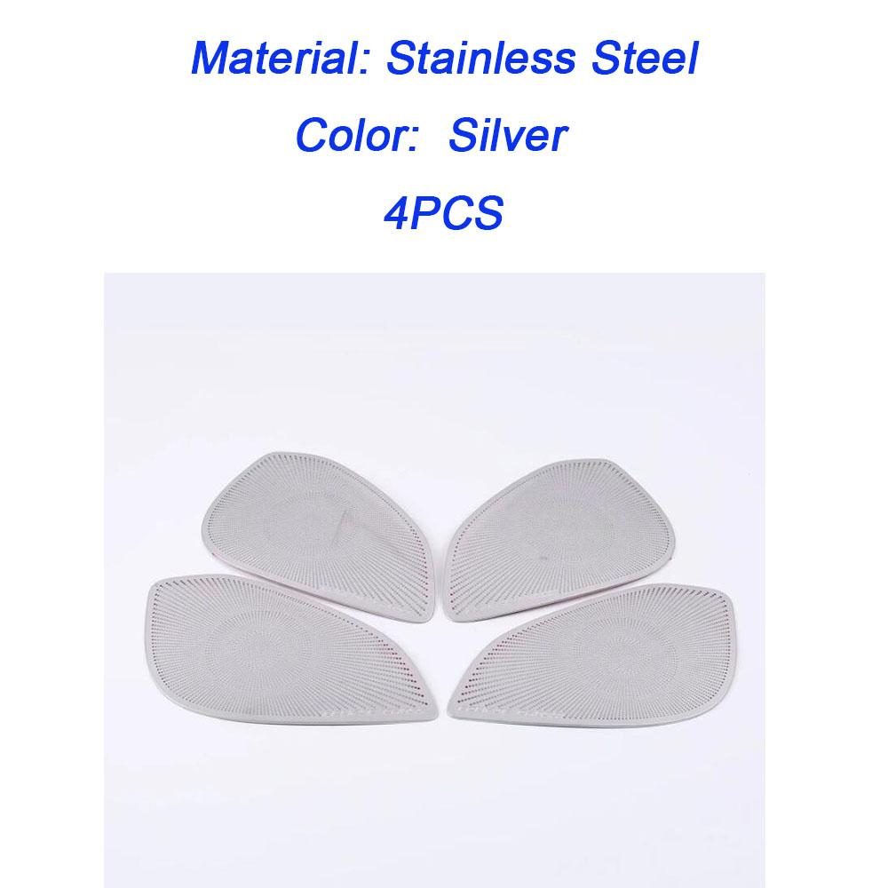Car Door Ide Audio Speak Sound Cover For Mitsubishi Eclipse Cross 2017 2018    Ring Circle Lamp Trim 4pcs