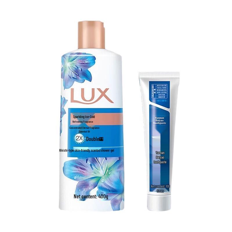 

Lux Sparkling Ice Shower Gel & Spearmint Toothpaste Bundle