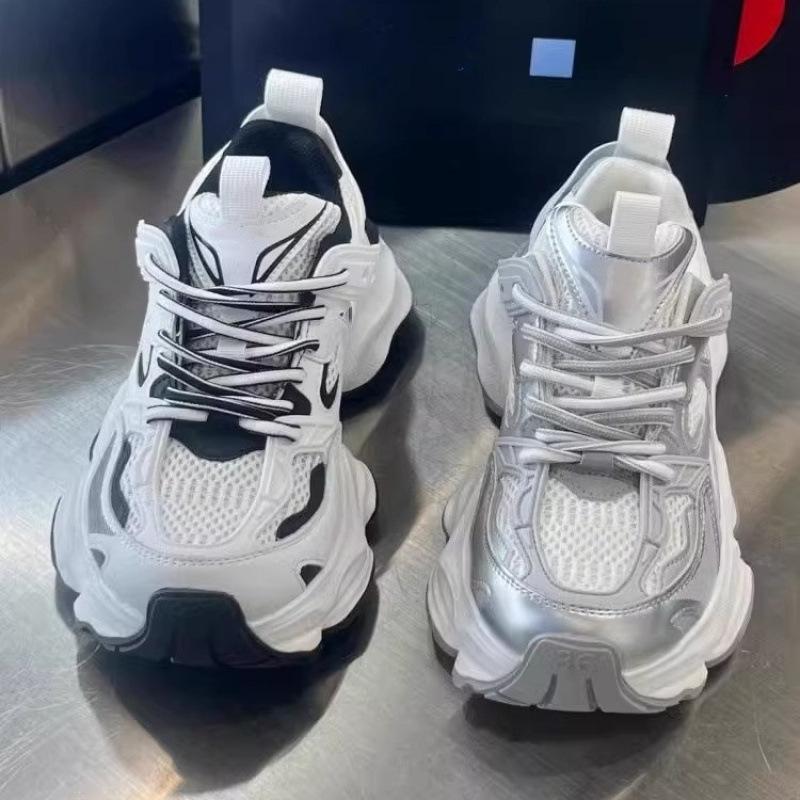 Popular thick-soled heightening dad shoes women's ins tide 2025 spring and autumn new mesh breathable casual sports shoes