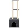 Cat Tree with Sisal Scratching Posts Dark Grey 133.5 Cm
