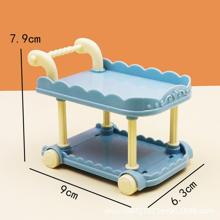 1:12 Cute Simulation Mini Dining Car Dollhouse Kitchen Model Small Ornament Doll Toy