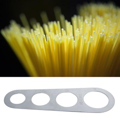 Edelstahl Spaghetti Pasta Maß, Schnelles Portionierwerkzeug Kontroll-Gadgets mit 4 Servierportionen Kochen Pasta Lineal für die Küchen Zubereitung