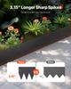 Steel Landscape Edging 4 Packs 40 X 8in Rust-Resistant Pathway Divider