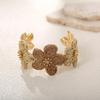 Colorful Woven Flower Bangle Vintage Hand Ring Handmade Raffia Grass Bracelet  Daily