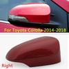 Red Right Side Rearview Mirror Cap Cover Shell Fit For Toyota Corolla 2014-2018