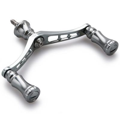 VERHOOGDE 92mm Molenhandvat met 15mm Knop voor Shimano Daiwa Algemeen Doel Spinmolen Schaakserie (Zwart (Hendel)Gunmetal (Knop)) (578)