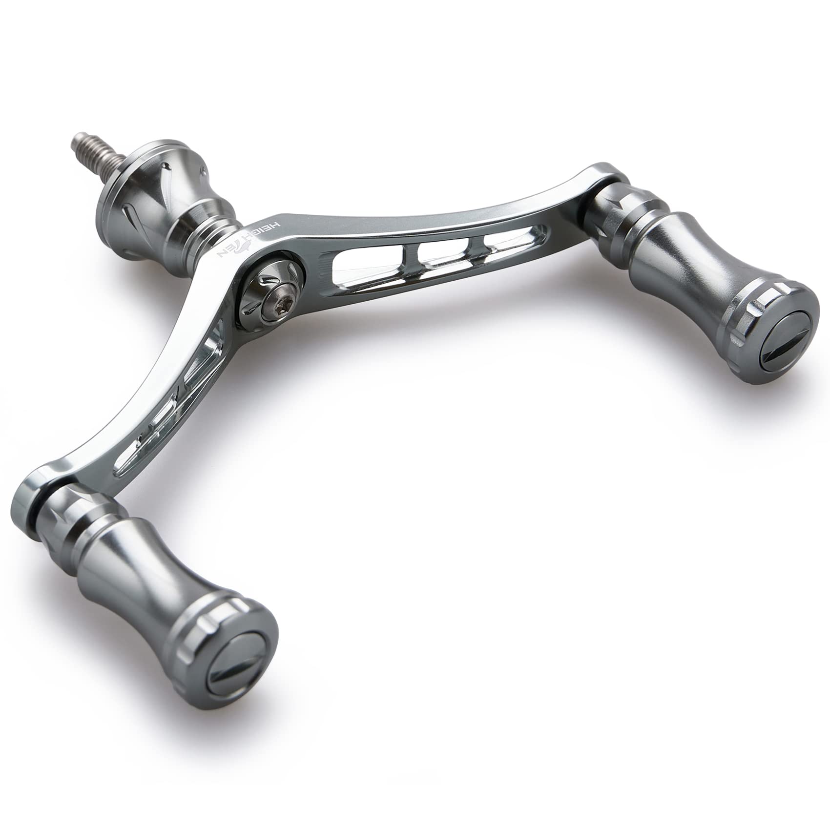 

HEIGHTEN 92mm Reel Handle with 15mm Knob for Daiwa and Universal Spinning Reels Chess Series Shimano, (Gunmetal) (582)