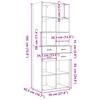 Highboard Gray Sonoma 70x42.5x185 cm Particleboard