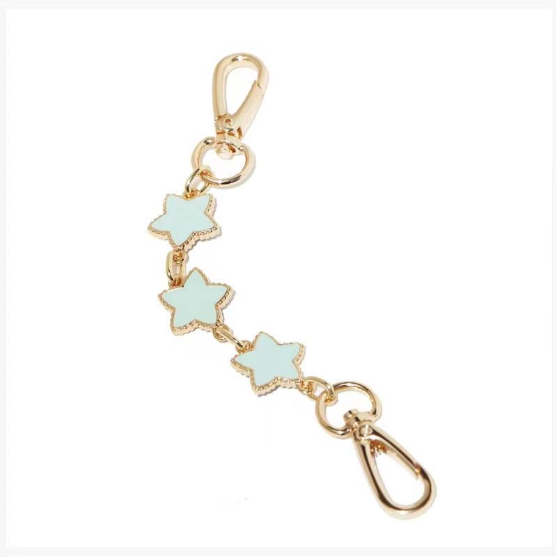 

Декоративная цепочка для сумок DIY в форме металлической пентаграммы, расширенные модные аксессуары светло-синий