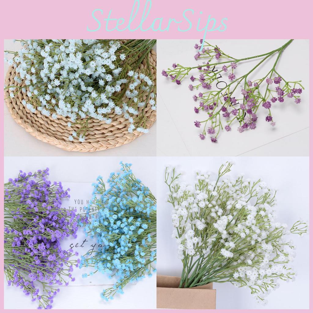 Artificial Gel Soft Gypsophila Paniculata For Home Decor And Office Displaylay