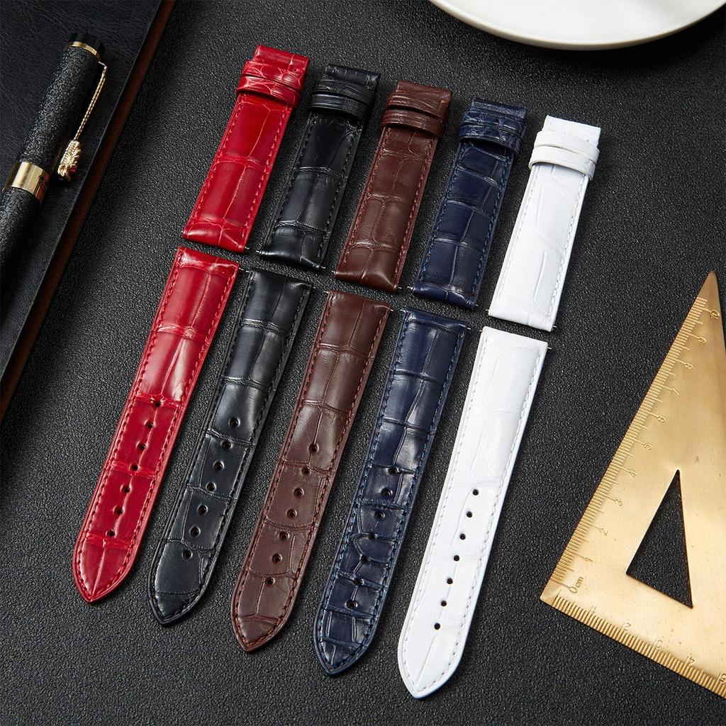 BINLUN Leather Watch Crocodile Leather Quick Release Replacement Watch Classic Handmade Genuine Leather Watch Unisex Band, Pattern, Strap, Strap,