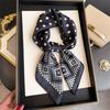 70Cm Red Dot Printed Scarf Women's Spring and Summer Polyester Fiber Scarf Fashion Versatile Clothes Bag Accessories Scarfs