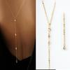 Sleek Rhinestone Back Chain Body Jewelry for Women