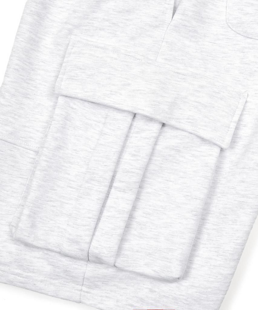 MOO Bermuda Cargo Sweatpants - Melange Grey