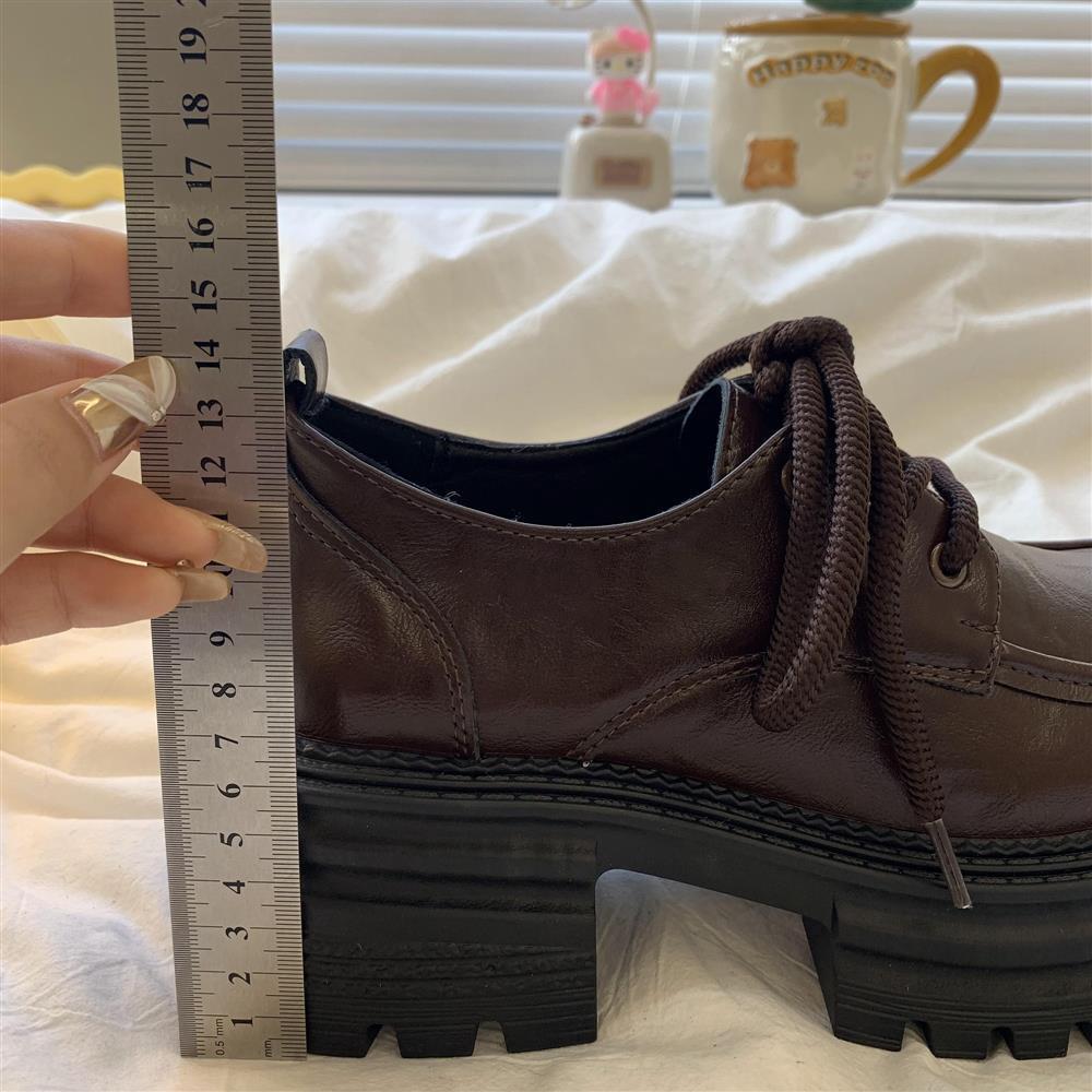 Fashion versatile and comfortable skirt women's single shoes spring and summer new British style small leather shoes women