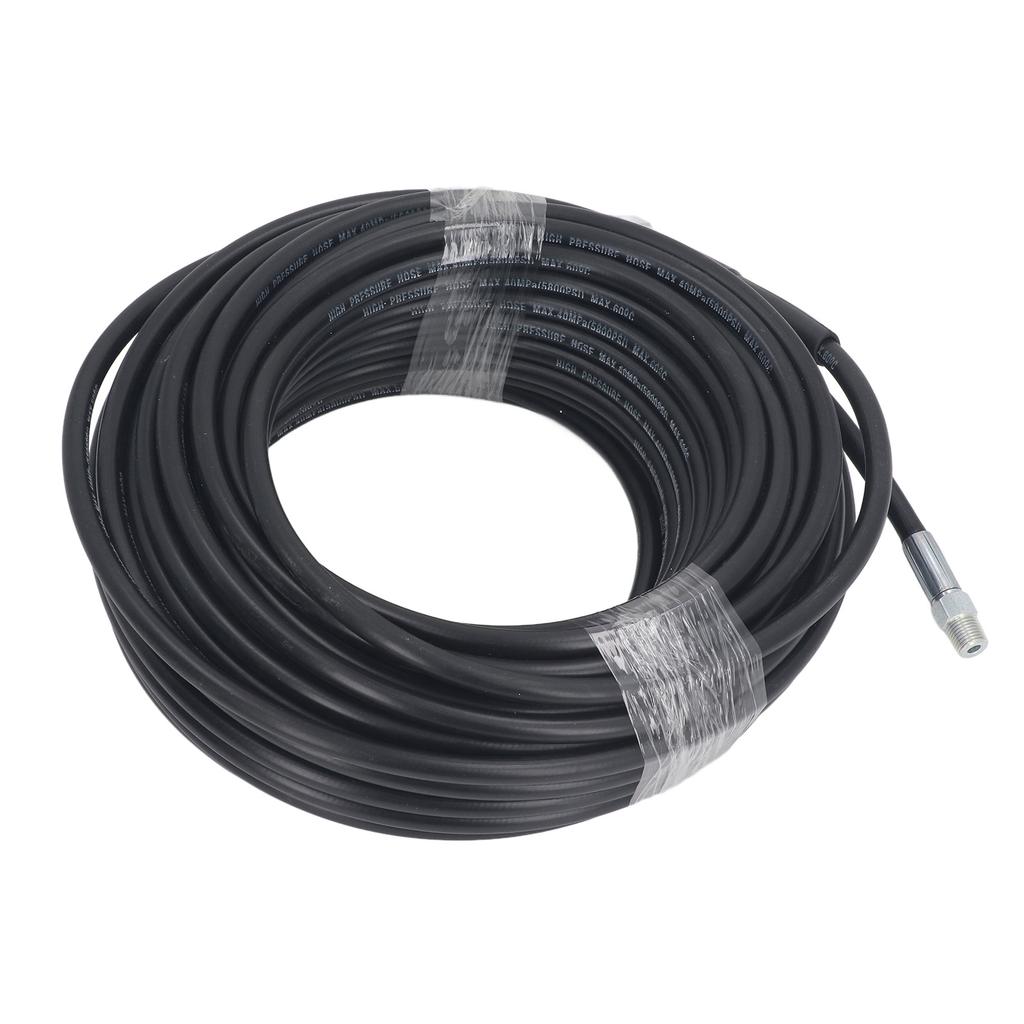 50ft Kanalreinigungsset für Hochdruckreiniger 5800PSI M22 auf 14 NPT Schnellkupplung Rotierende Abflussdüse