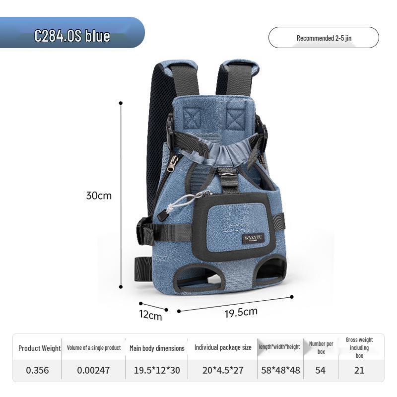 Wakytu UK Portable Cat Harness Bag & Pet Backpack