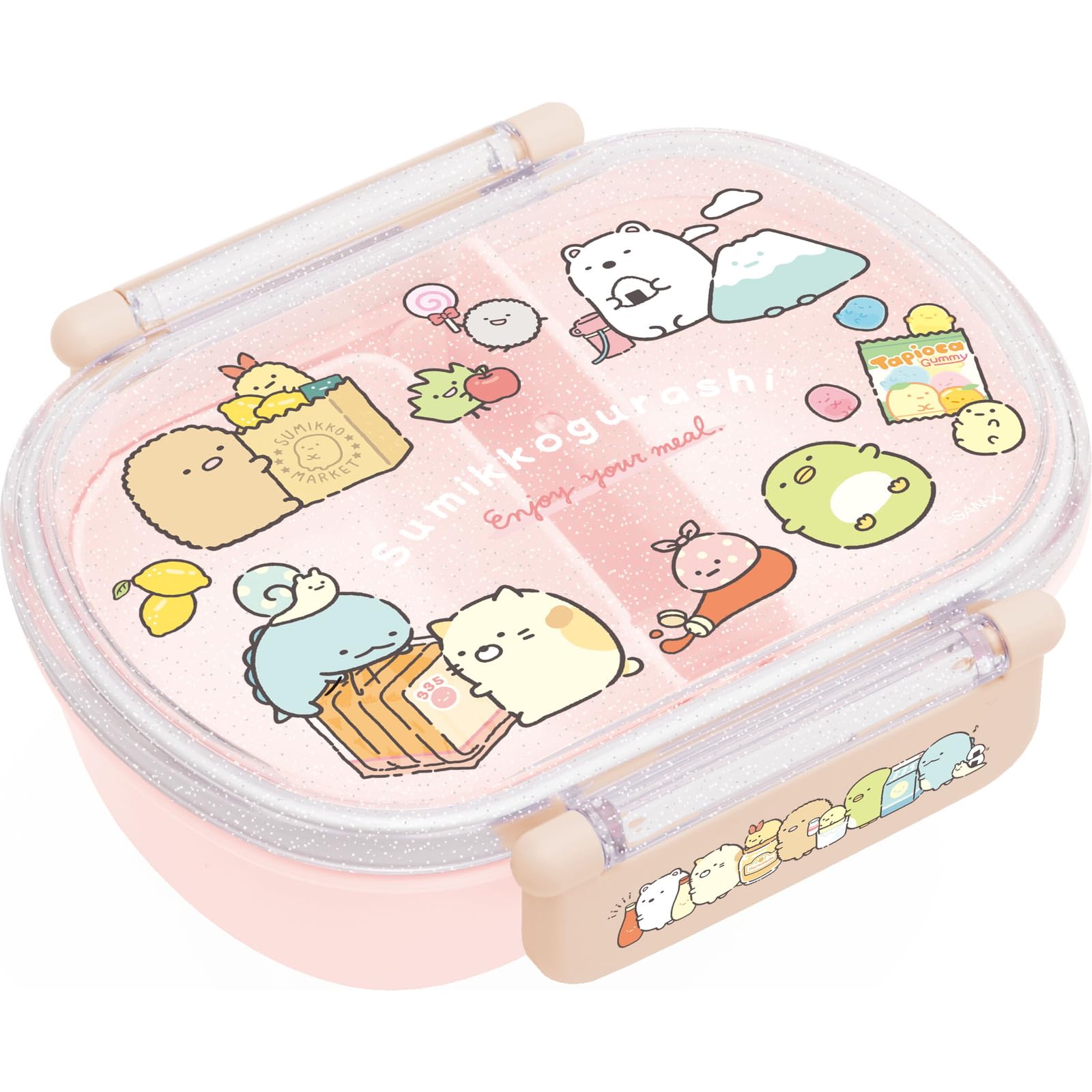 

Sumikko Gurashi Fluffy Tight Lunch Box KA27301 H115 x W145 x D50mm San-X