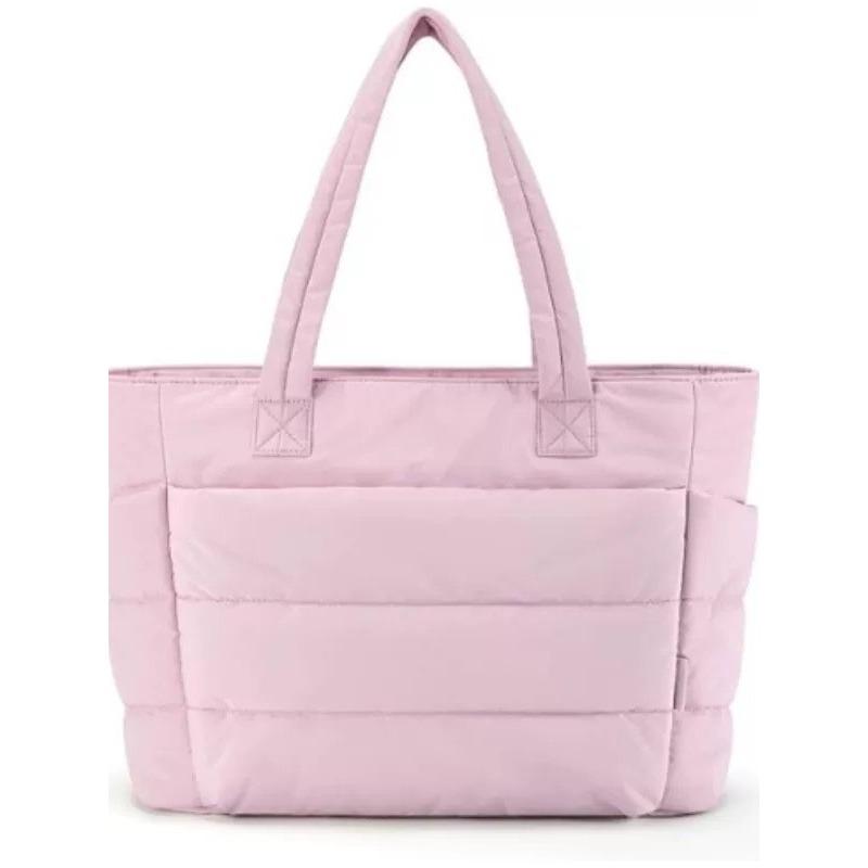 

Women s Silk Cotton Handbag Lightweight Fluffy Handbag Suitable for Travel Work Tote Bag Handbag розовый
