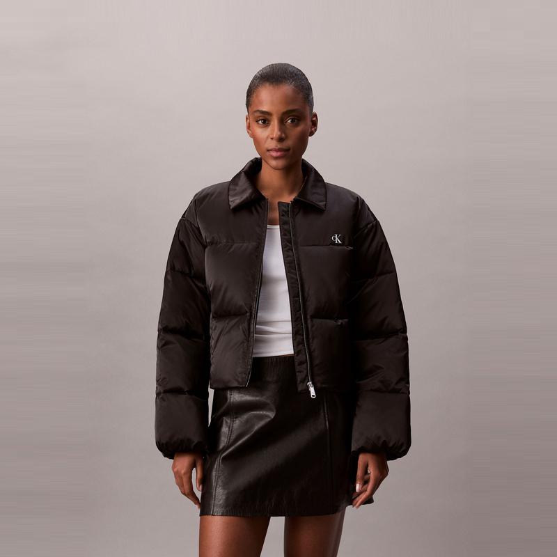 Calvin Klein Casual Letter Embroidered Loose Short Jacket Women Jacket 47D594G