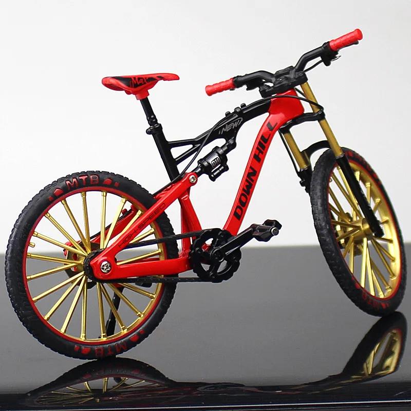 Non-Toxic Creative 1/10 Alloy Bicycle Model Diecast Simulates Display The Miniature Bicycle Toy Descend The Mountain Bike Model Toys Gift