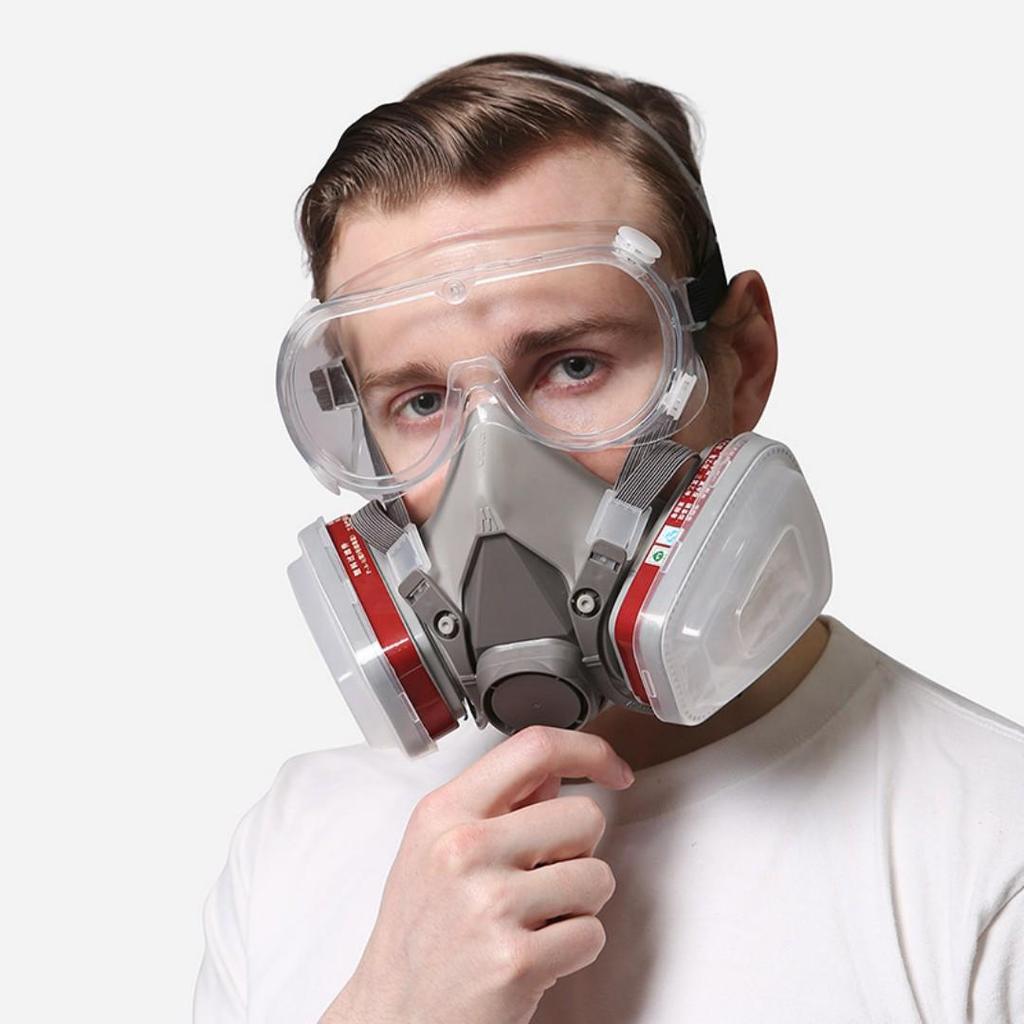 6200 Mask: Activated Carbon Gas Filter for Paint, Pesticides, Odor, and Dust Protection