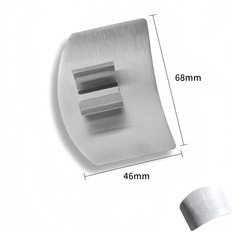 Stainless Steel Finger Guard Rustproof Anti-Cut Vegetable Slicing Protector for Kitchen Culinary Enthusiasts Beginners