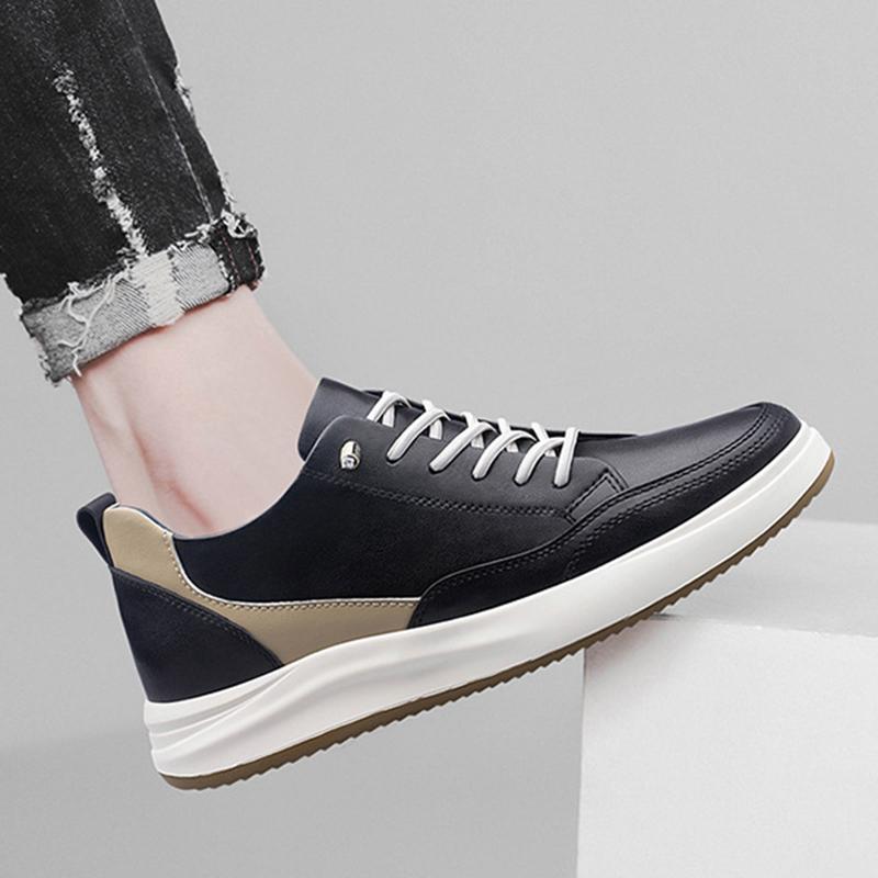 Fashion Men Elevator Shoes 4/6/8CM Invisible Inner Heightening Shoe High Quality Leather Outdoor Casual Sports Shoes Walking Work Shoes