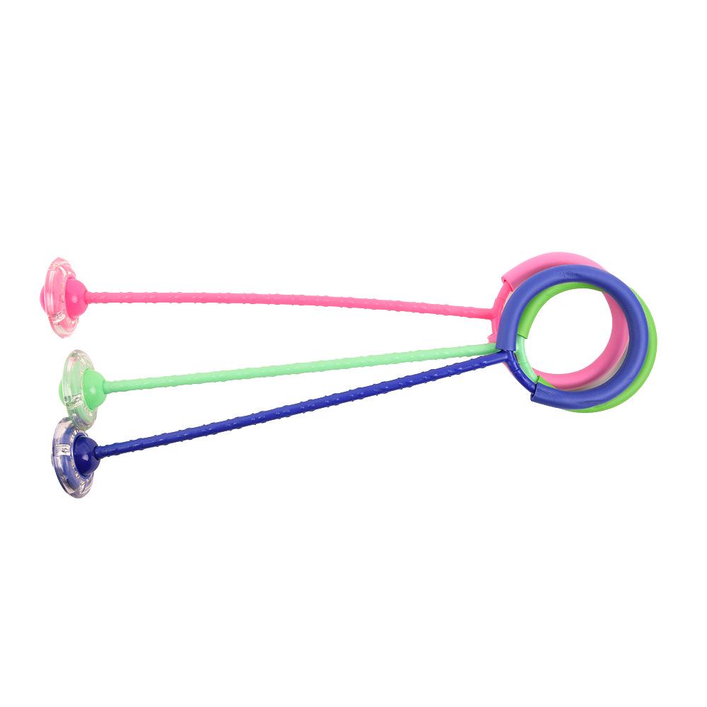 Luminous Flashing Jump Ring Ankle Toy for Kids & Adults - Single Leg Roller Skate Ball