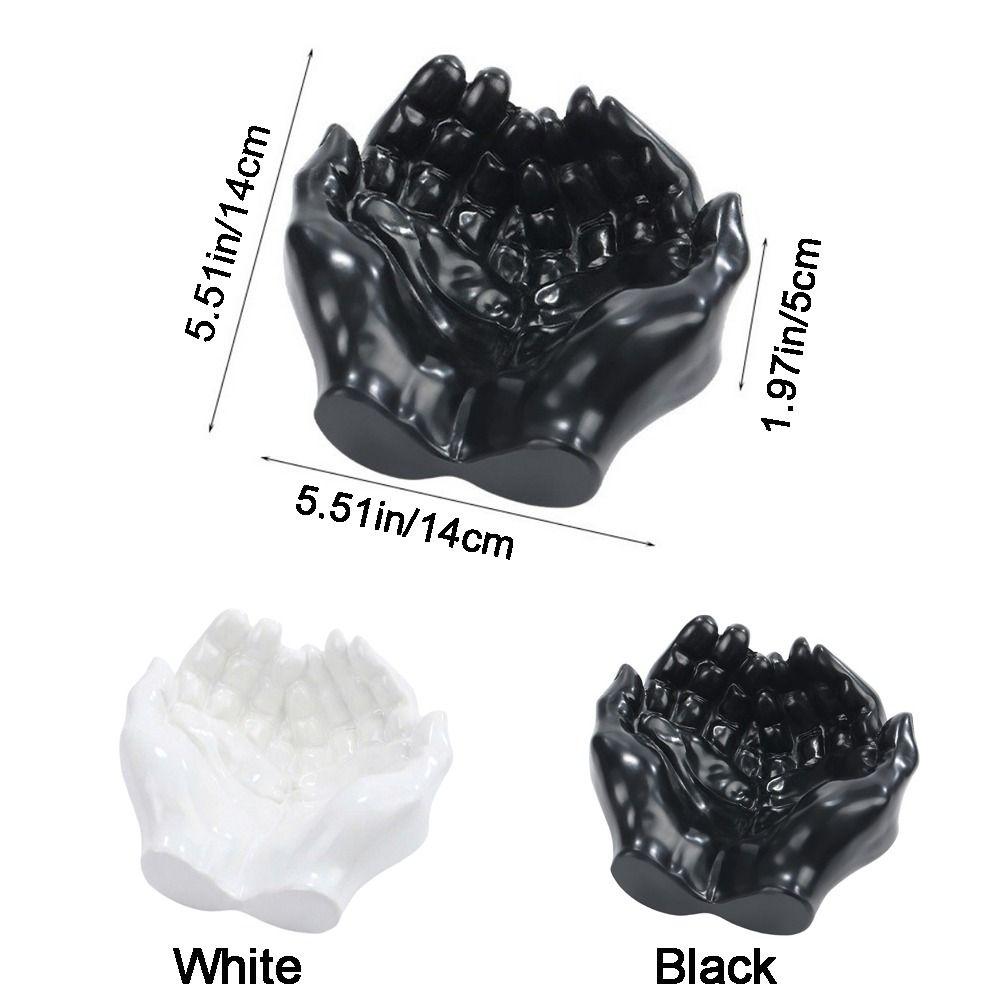 Resin Cupped Hands Tray Decorative Key Storage Tray Palm Ornament Hand Shaped Key Tray Home Decor