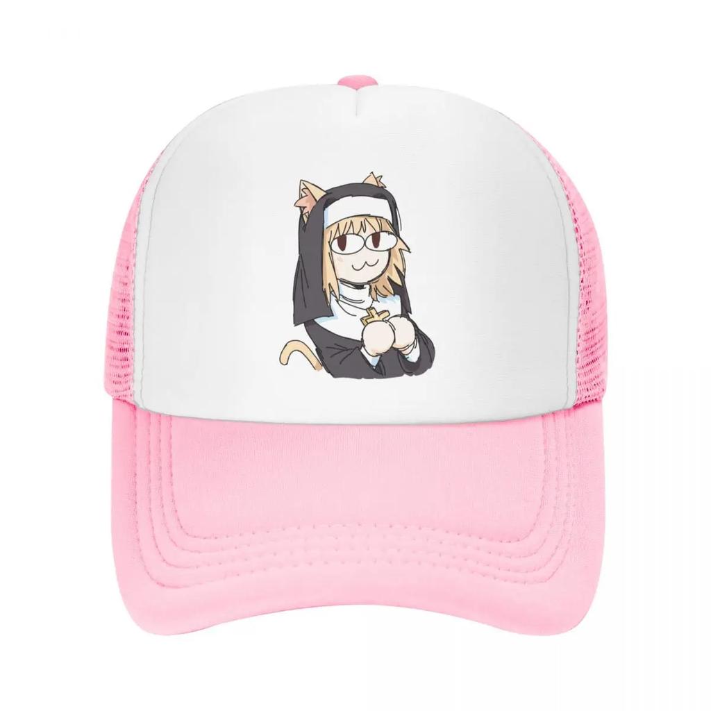 Custom Cute Cat Girl Neco Arc Baseball Cap Women Unisex Adjustable Tsukihime Anime Trucker Hat Streetwear Snapback Dad Hats