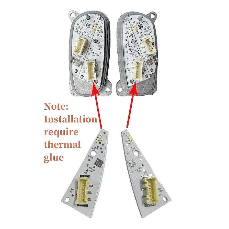 Yellow Angel Eye DRL LED Boards For SEAT Leon Formentor Cupra LED Headlight 5FJ941475 Daytime Running Light Module