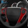 Real Soft Carbon Fiber LHD Car Steering Wheel Button Interior Trim Accessories For Honda Accord 2013 2014 2015 2016 2017 Accs